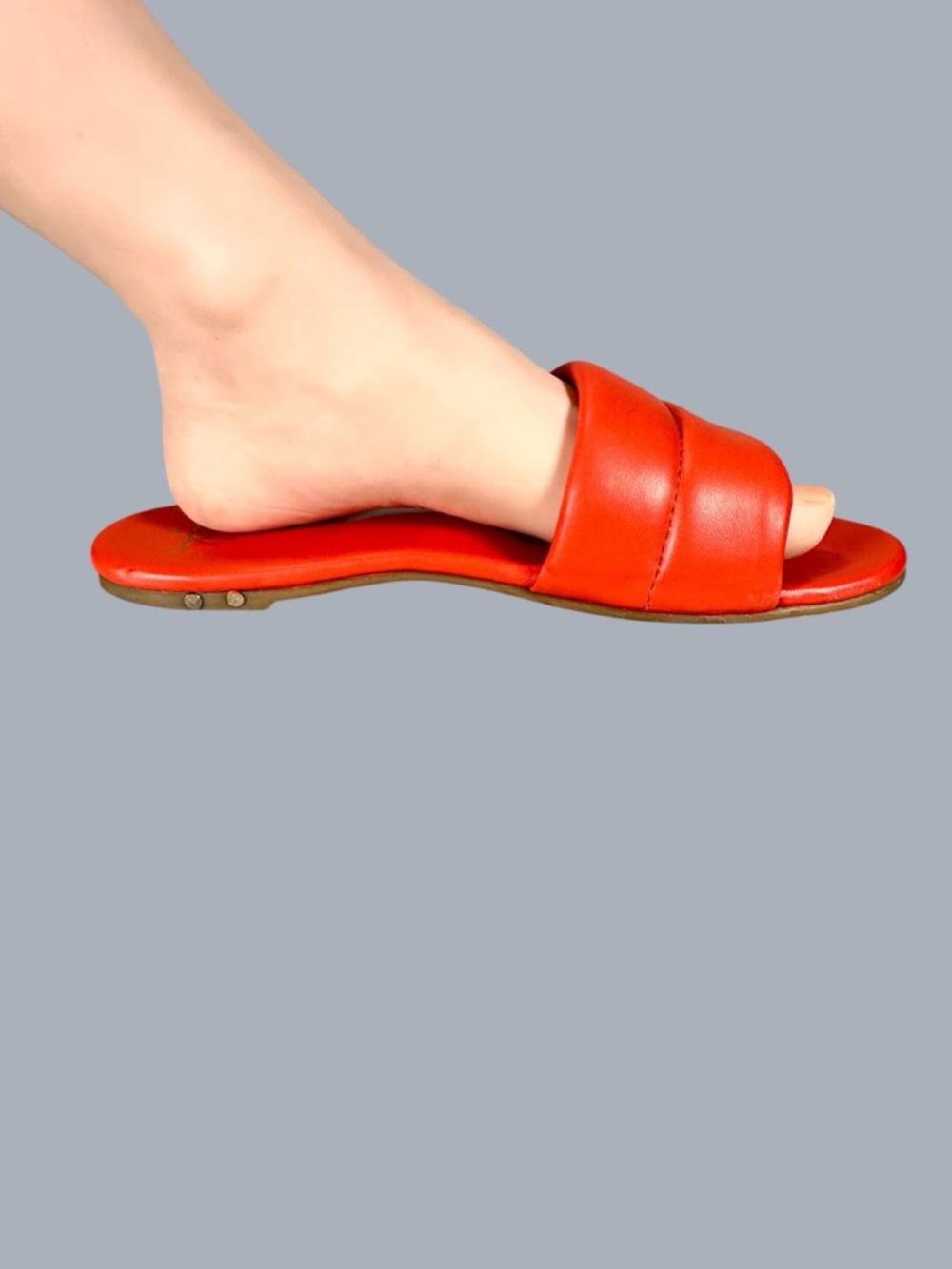 Beek Women’s Sugarbird Slide Sandals in Tangerine - Picture 6 of 13